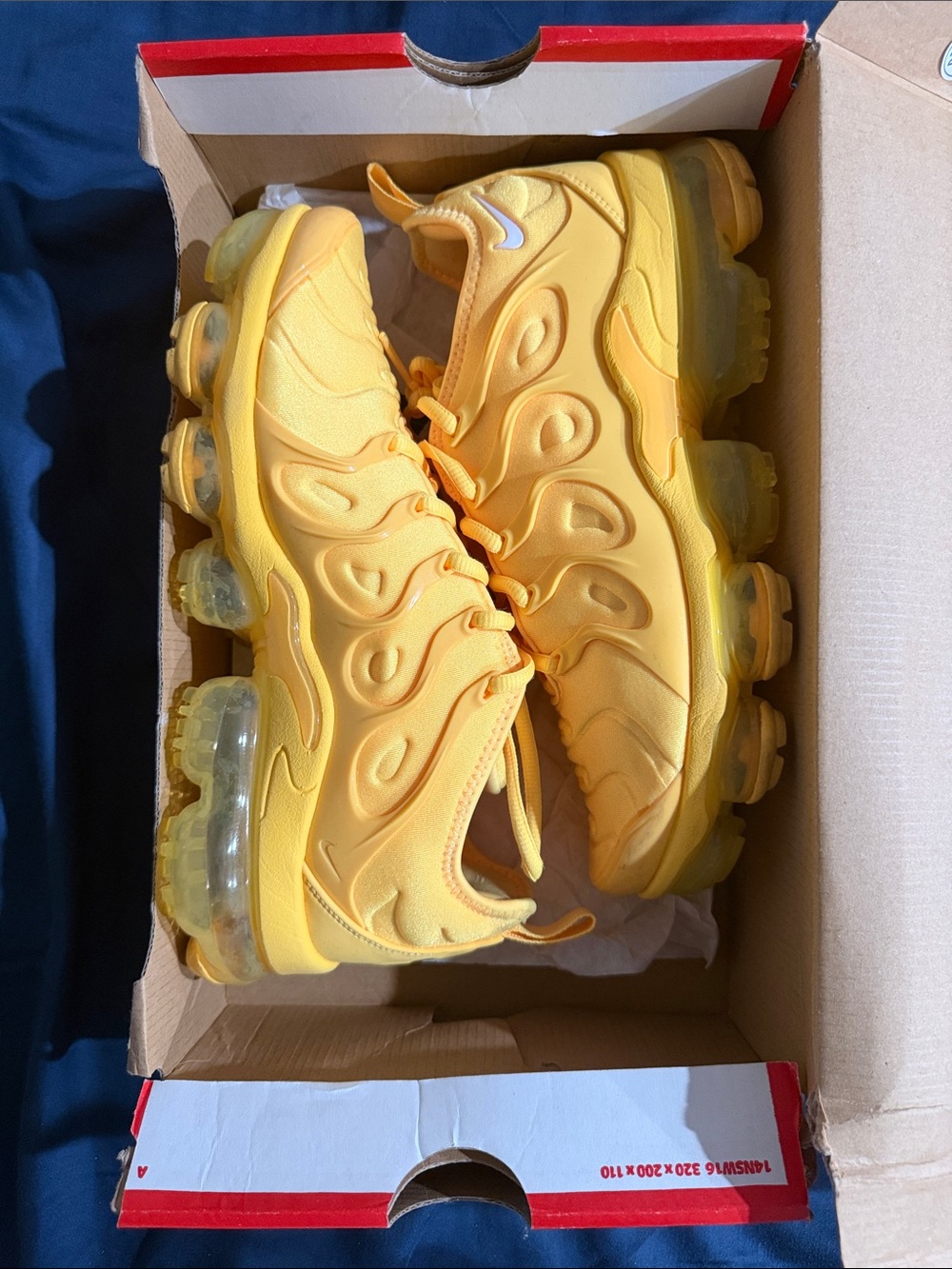 Nike Kids' Yellow VaporMax-Style Sneakers